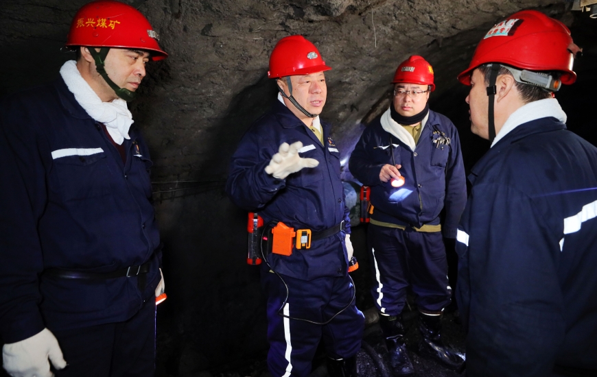 張秉德到礦建處、振興礦調研檢查工作